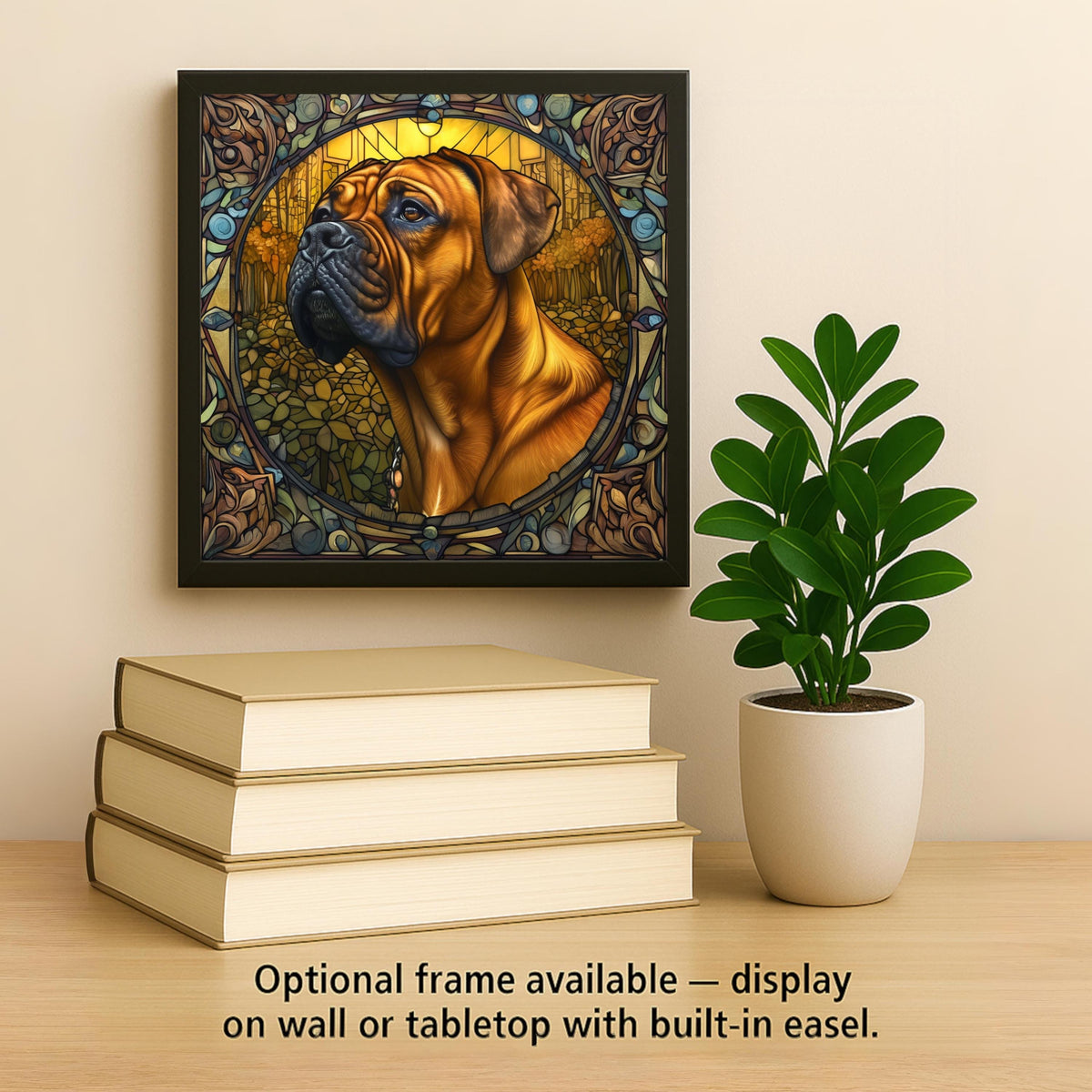 Boxer Dog Wall Art Ceramic Tile Dog Memorial Gift Pet Loss Boxer Lover Decor Tile