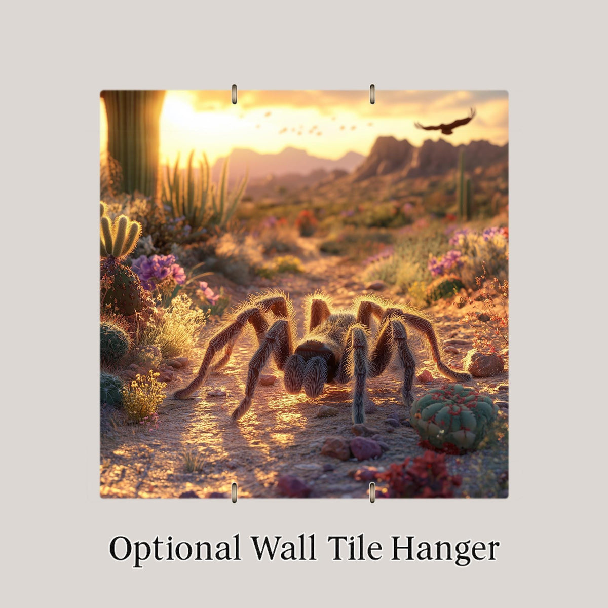 Tarantula Wall Art Ceramic Tile Desert Decor Gift Spider Lover Gift Southwest Arizona Art Nature Tile