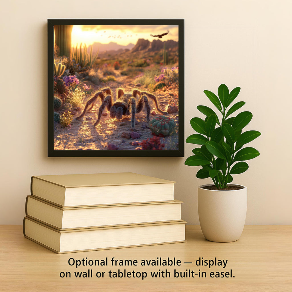 Tarantula Wall Art Ceramic Tile Desert Decor Gift Spider Lover Gift Southwest Arizona Art Nature Tile