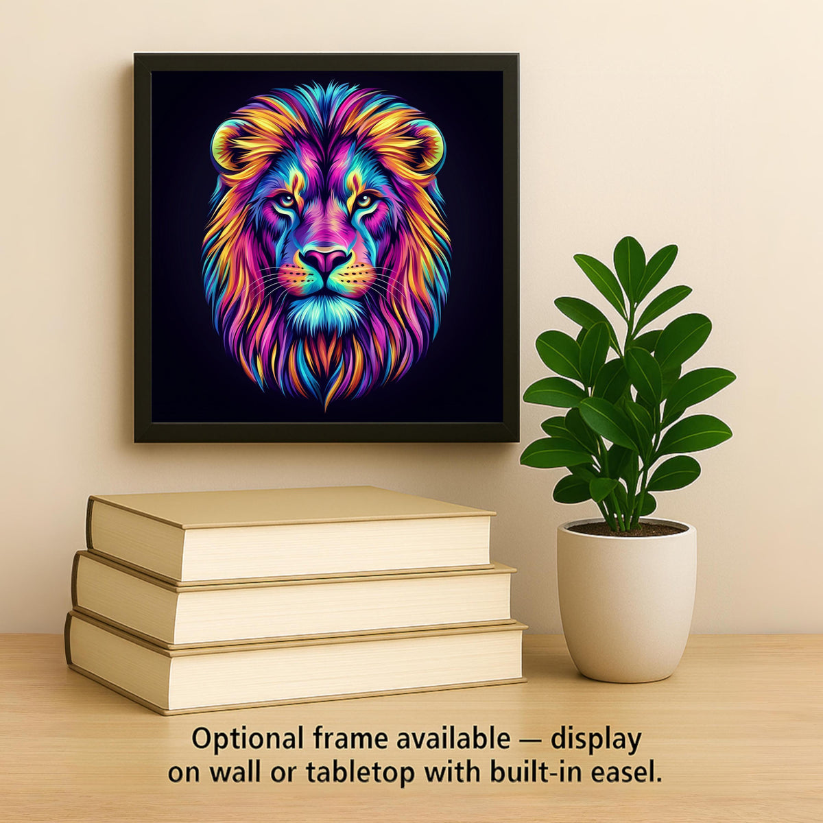 Leo Wall Art Ceramic Tile Zodiac Gift Leo Birthday Decor Lion Zodiac Tile Art