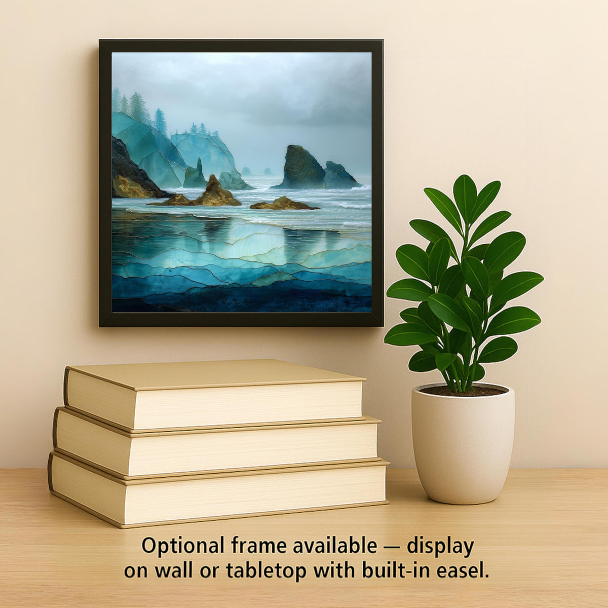 Olympic Coast Wall Art Ceramic Tile Pacific Northwest Gift Sea Stack Decor Washington Art Nature Lover Gift Tile