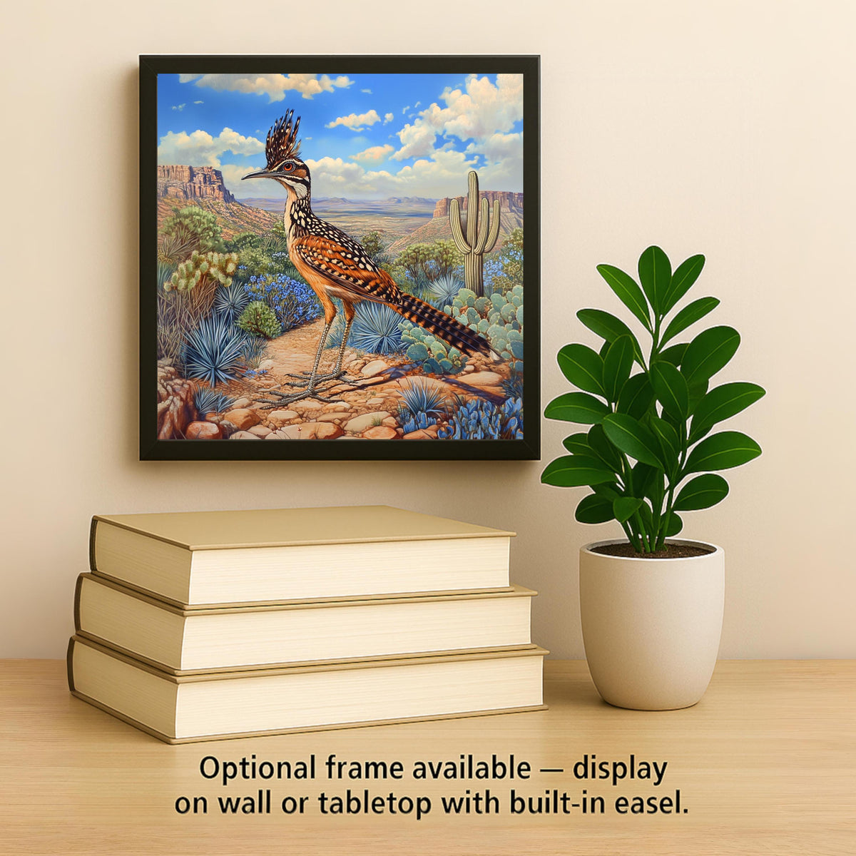 Roadrunner Wall Art Ceramic Tile Southwest Decor Desert Bird Gift New Mexico Decor Place Identity Nature Art