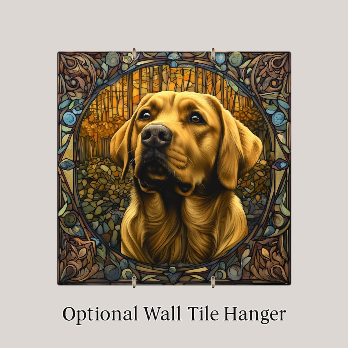 Labrador Wall Art Ceramic Tile Dog Memorial Gift Lab Lover Decor Retriever Tile Art