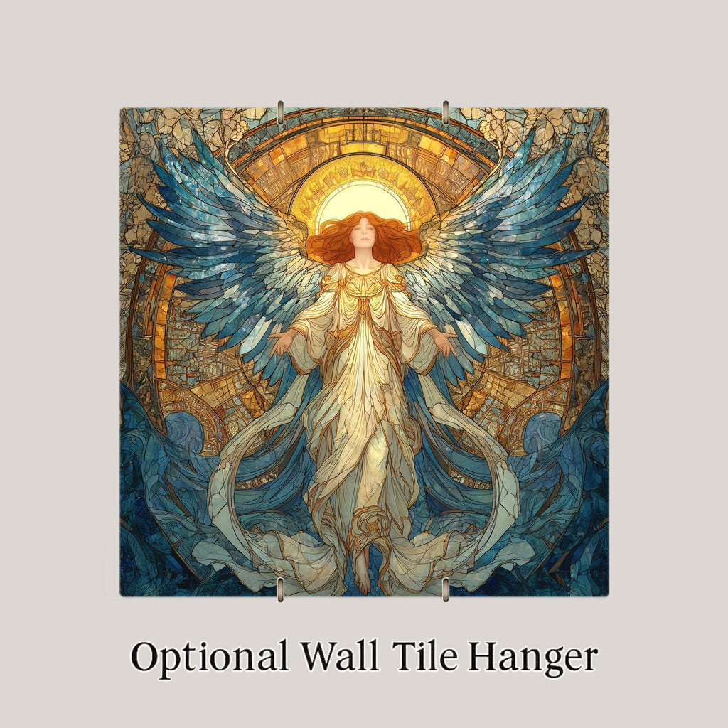 Archangel Wall Art Ceramic Tile Faith Lover Gift Spiritual Decor Heavenly Art Religious Home Gift Tile