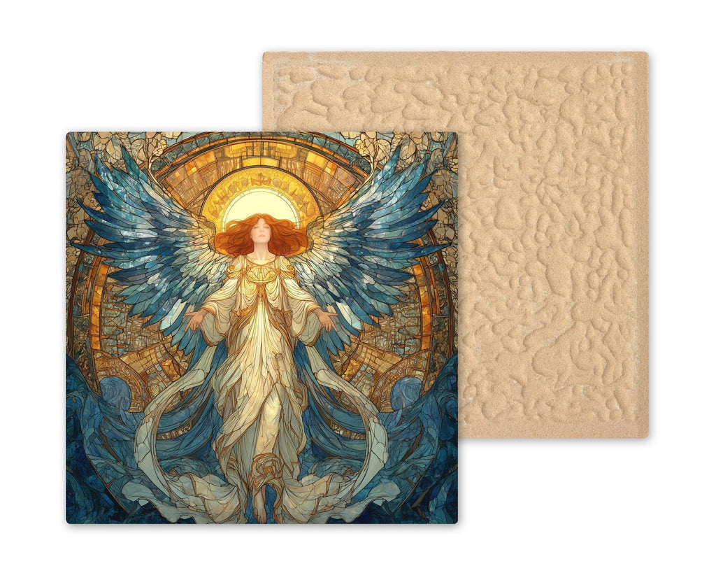 Archangel Wall Art Ceramic Tile Faith Lover Gift Spiritual Decor Heavenly Art Religious Home Gift Tile