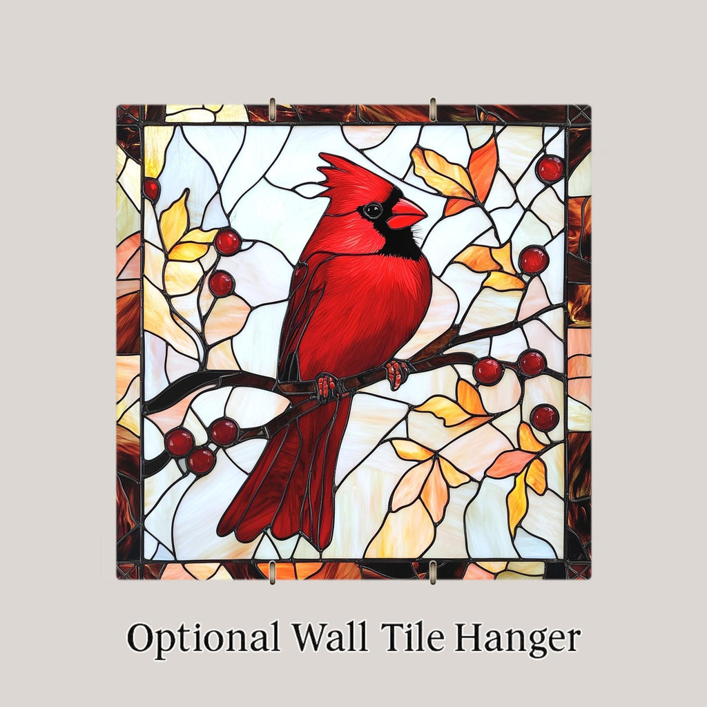 Cardinal Wall Art Ceramic Tile Nature Lover Gift Memorial Art Red Bird Decor Sympathy Gift Cardinal Tile
