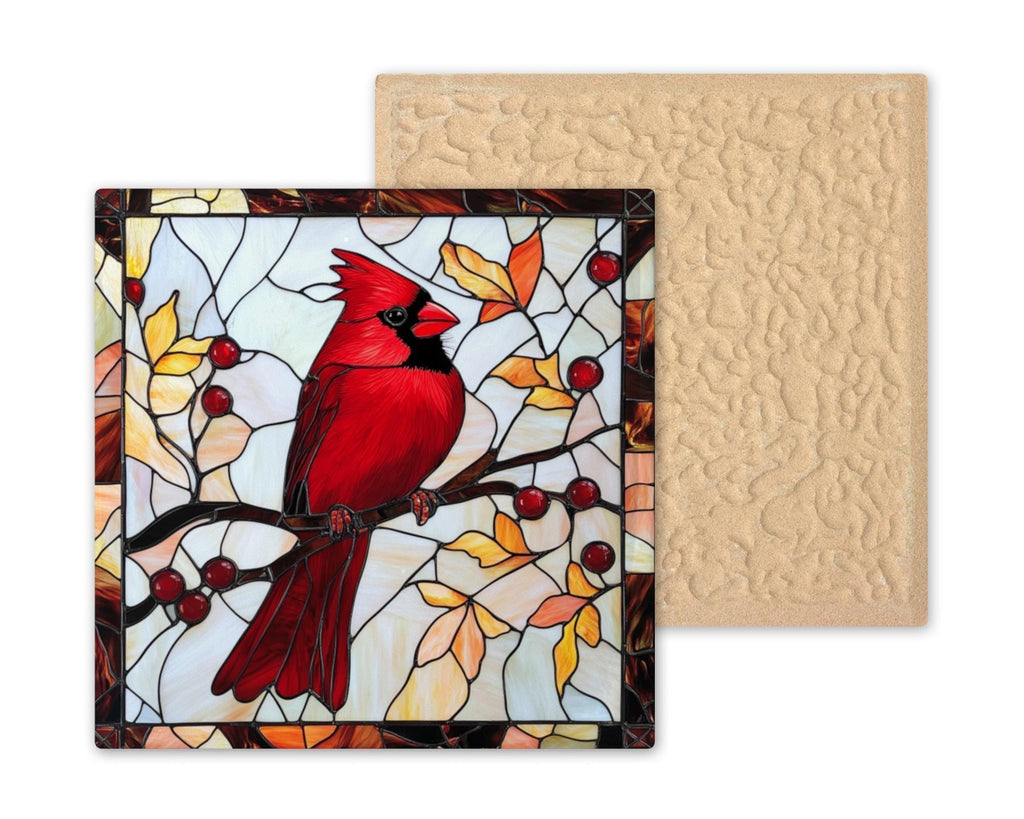 Cardinal Wall Art Ceramic Tile Nature Lover Gift Memorial Art Red Bird Decor Sympathy Gift Cardinal Tile