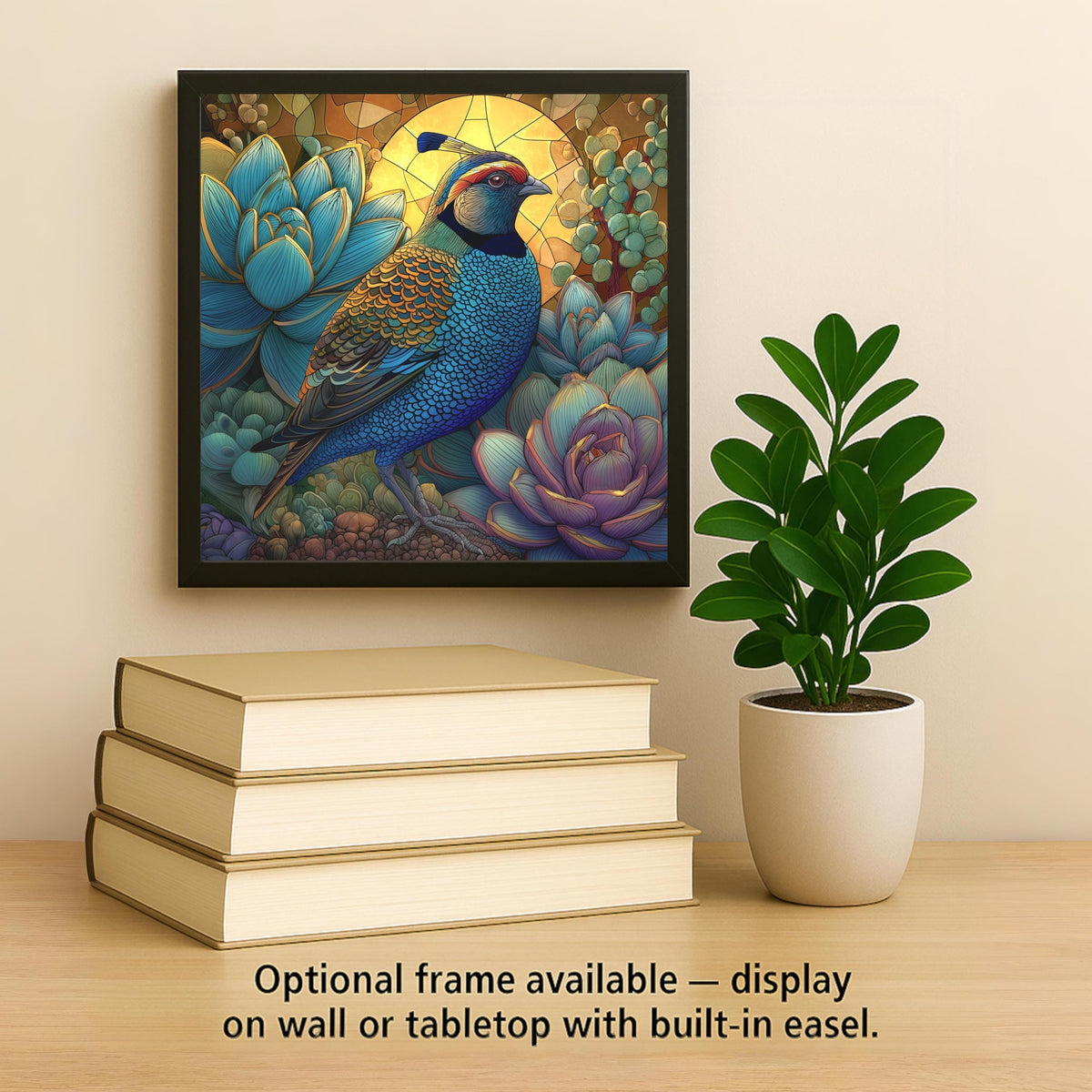 California Quail Wall Art Ceramic Tile Bird Lover Gift Birdwatcher Decor California Nature Wall Decor Quail Gift Accent Tile