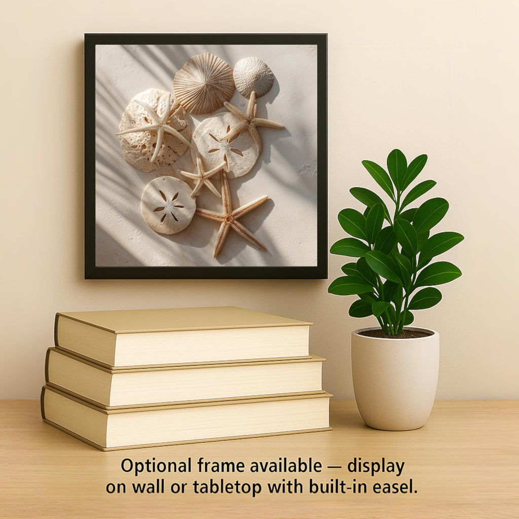 Starfish Sand Dollar Wall Art Ceramic Tile Coastal Beach Decor Nautical Wall Decor Ocean Beach House Gift Accent Tile