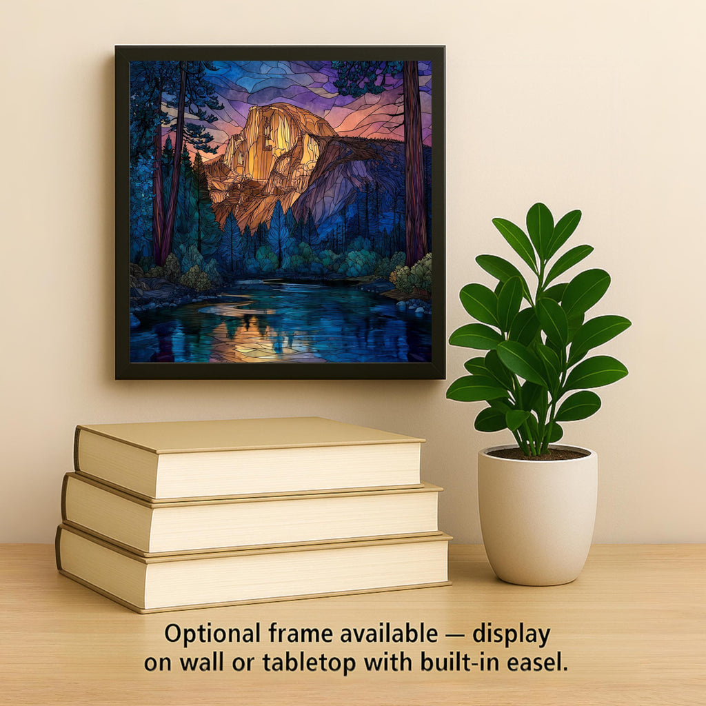 Yosemite Half Dome Wall Art Ceramic Tile California Gift National Park Decor Hiker Art Place Identity Nature Gift