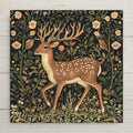 Featuring a noble deer framed by Art Nouveau florals, this ceramic tile evokes the beauty of the forest. Rich in earthy tones and botanical detail, it complements any woodland, lodge, or heritage-style interior. Great for collectors of classic wildlife art or fans of vintage-inspired décor