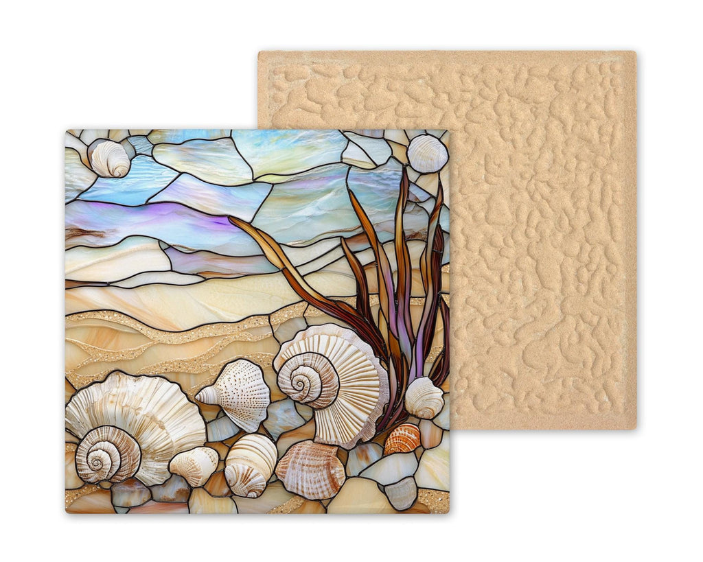 Seashell Wall Art Ceramic Tile Coastal Gift Beach House Decor Ocean Nature Art Beach Lover Nature Gift