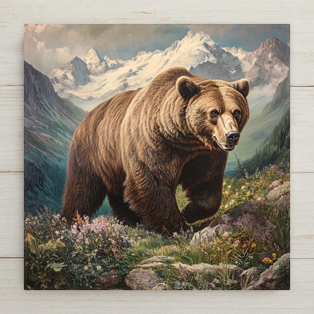 Add a powerful wilderness vibe to your home or cabin with this Grizzly Bear Ceramic Tile Art. Rendered in a style reminiscent of classic Audubon wildlife illustrations, this piece showcases the iconic bear in stunning detail. It’s the perfect decorative tile for rustic kitchens, lodge-themed living rooms, or outdoor-inspired spaces. Use it as a trivet, display tile, or wall accent—this is an ideal gift for hunters, hikers, and anyone who feels at home in nature.