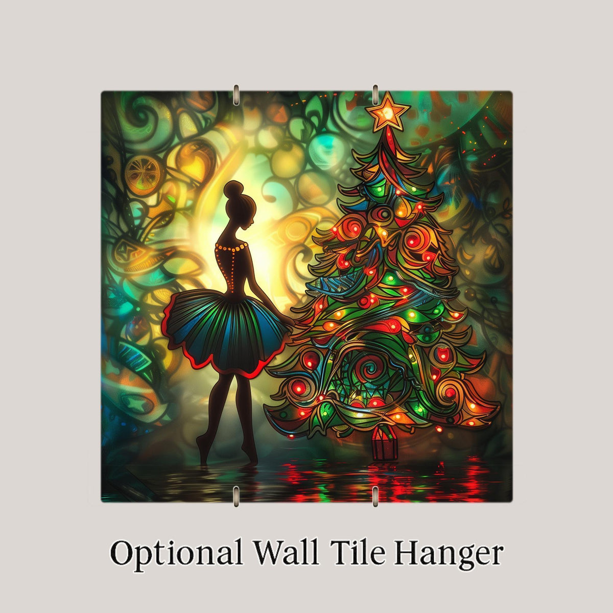 Nutcracker Wall Art Ceramic Tile Christmas Gift Ballet Decor Dance Lover Gift Ballerina Art Holiday Tile