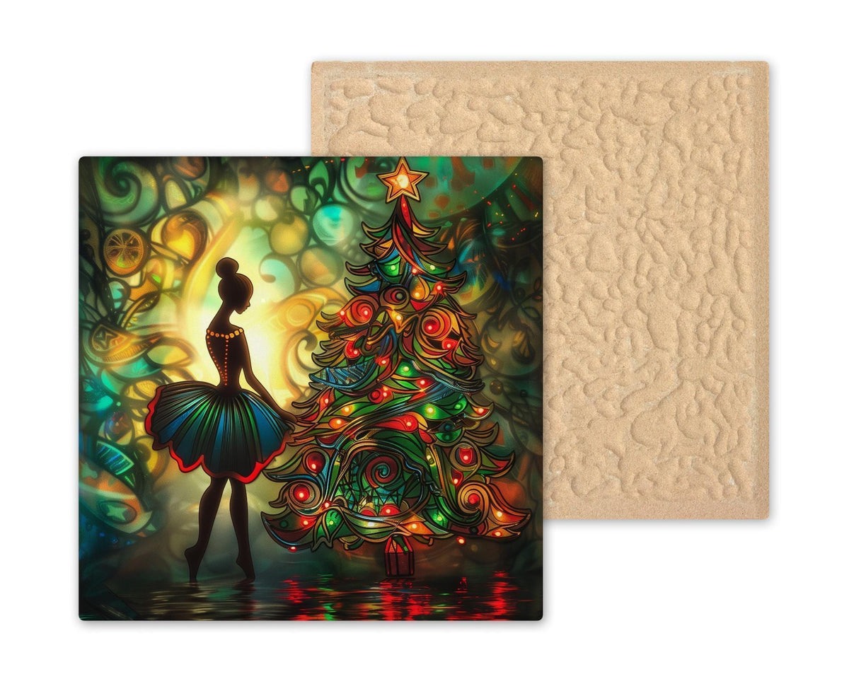 Nutcracker Wall Art Ceramic Tile Christmas Gift Ballet Decor Dance Lover Gift Ballerina Art Holiday Tile
