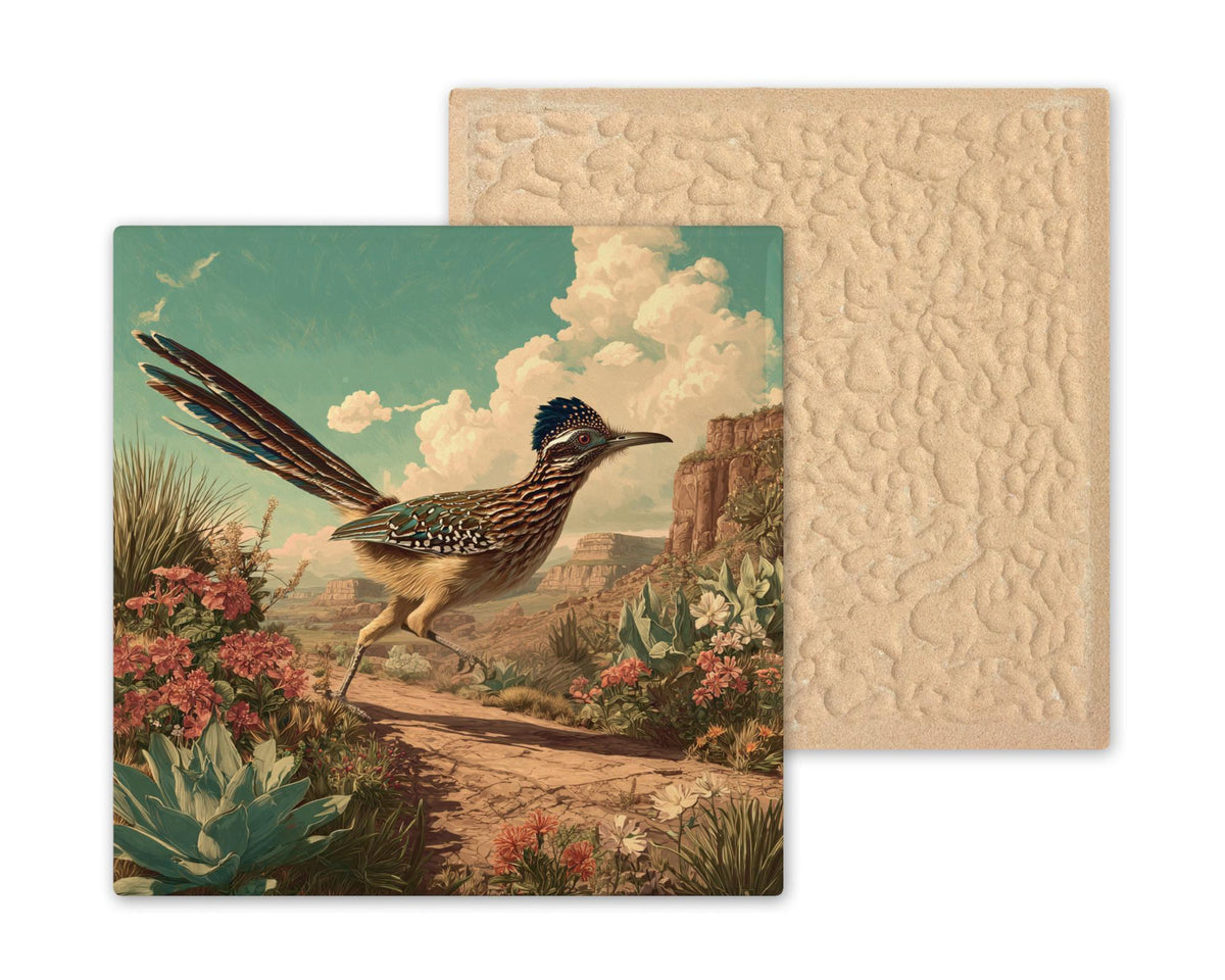Roadrunner Wall Art Ceramic Tile Southwest Gift Desert Bird Art Place Identity Nature Gift Southwest Wildlife Art