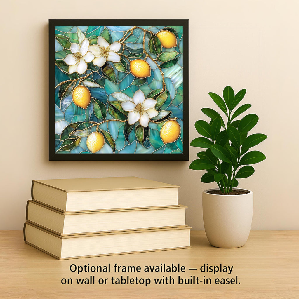 Lemon Ceramic Art Tile: Mediterranean Wall Decor Kitchen Accent Tuscan Home Decor Wall Art Citrus Italian Lemon Grove Mediterranean Art