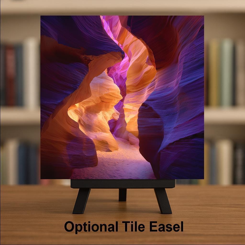 Antelope Canyon Wall Art Ceramic Tile Arizona Gift Southwest Decor Slot Canyon Nature Place Identity
