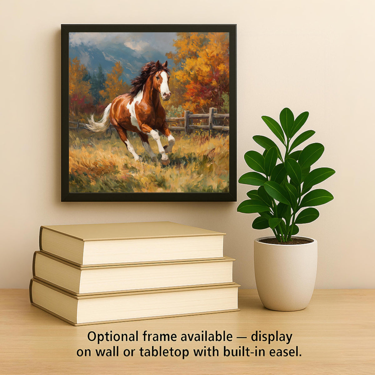 Galloping Horse Wall Art Ceramic Tile Horse Lover Gift Equestrian Decor Western Art Farmhouse Gift Tile