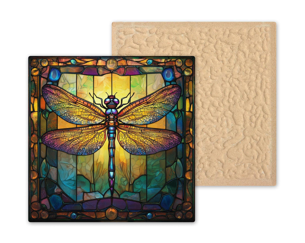 Dragonfly William Morris Ceramic Art Tile: Whimsical Wall Decor Cottagecore Gift Fantasy Home Decor Wall Art