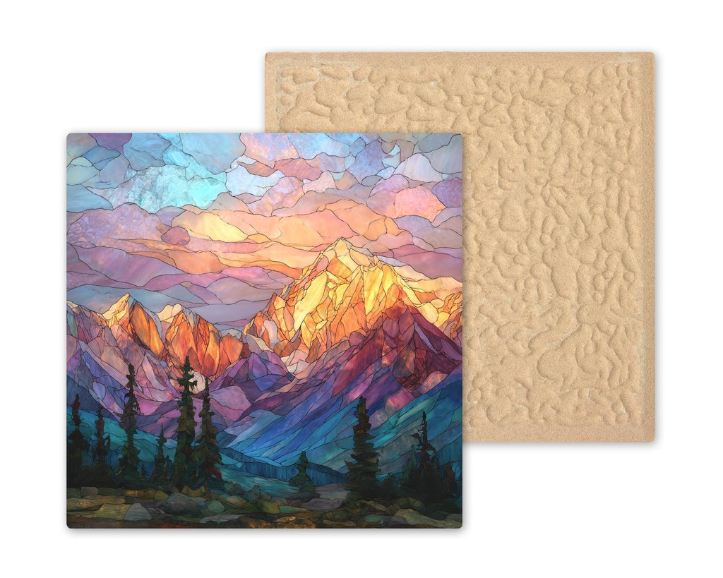 Denali Wall Art Ceramic Tile Alaska Gift Mountain Landscape Decor National Park Art Nature Lover Gift Tile