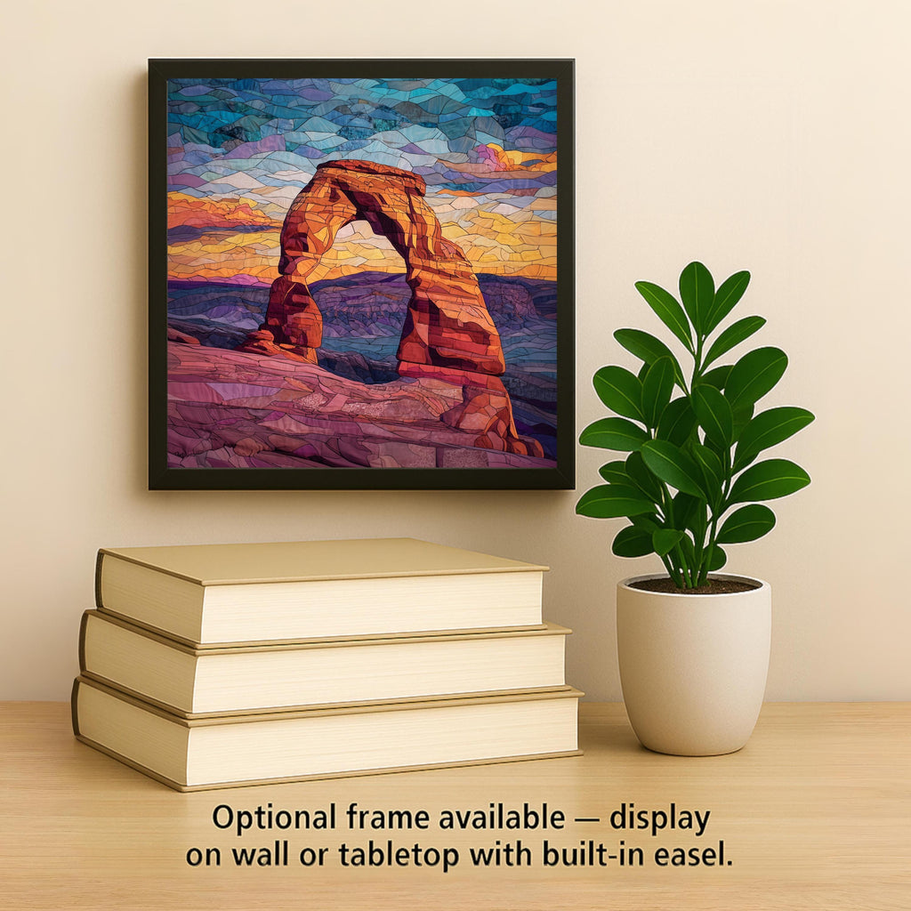 Delicate Arch Wall Art Ceramic Tile Utah Gift Arches National Park Decor Desert Art Southwest Gift Tile