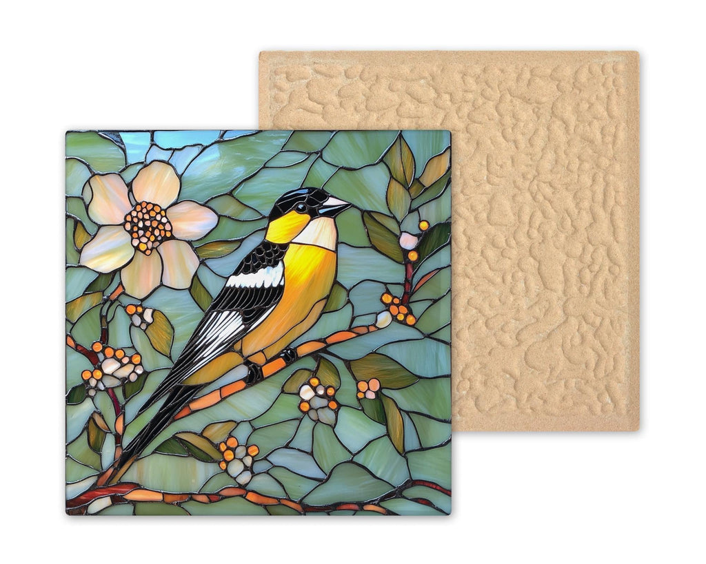 Goldfinch Wall Art Ceramic Tile Nature Lover Gift Ornamental Bird Decor Yellow Bird Art Birdwatcher Gift Tile
