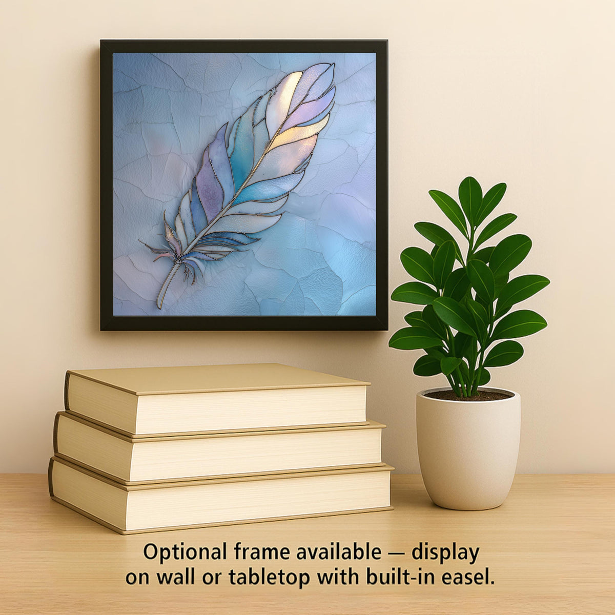 Feather Wall Art Ceramic Tile Spiritual Gift Meaningful Decor Native Nature Art Boho Feather Lover