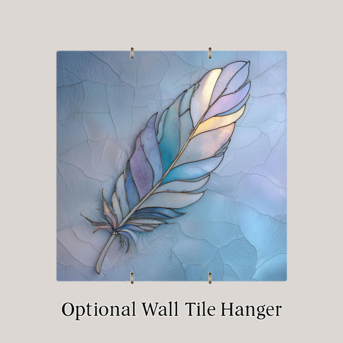 Feather Wall Art Ceramic Tile Spiritual Gift Meaningful Decor Native Nature Art Boho Feather Lover