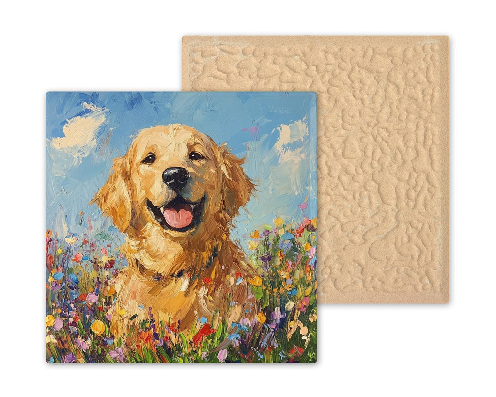 Golden Retriever Wall Art Ceramic Tile Dog Lover Gift Retriever Decor Dog Memorial Gift Pet Loss Tile