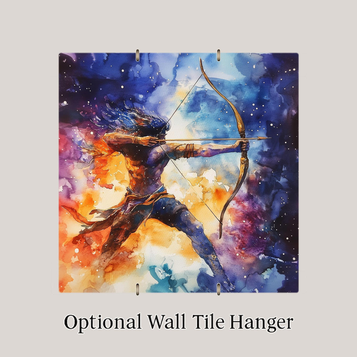 Sagittarius Wall Art Ceramic Tile Zodiac Gift Sagittarius Birthday Decor Astrology Tile