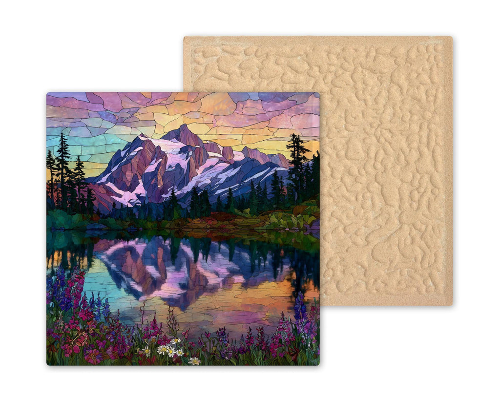 Mt Shuksan Wall Art Ceramic Tile Pacific Northwest Gift Washington Decor North Cascades Art PNW Gift Tile