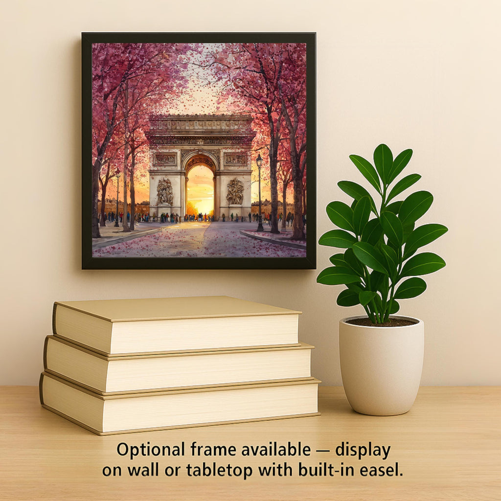 Arc de Triomphe Wall Art Ceramic Tile Paris Gift France Decor Romantic Travel Art Paris Lover Gift Tile