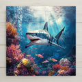 This Great White Shark ceramic tile brings ocean intensity to your decor—perfect for beach homes, bathrooms, or marine life lovers seeking a bold statement.