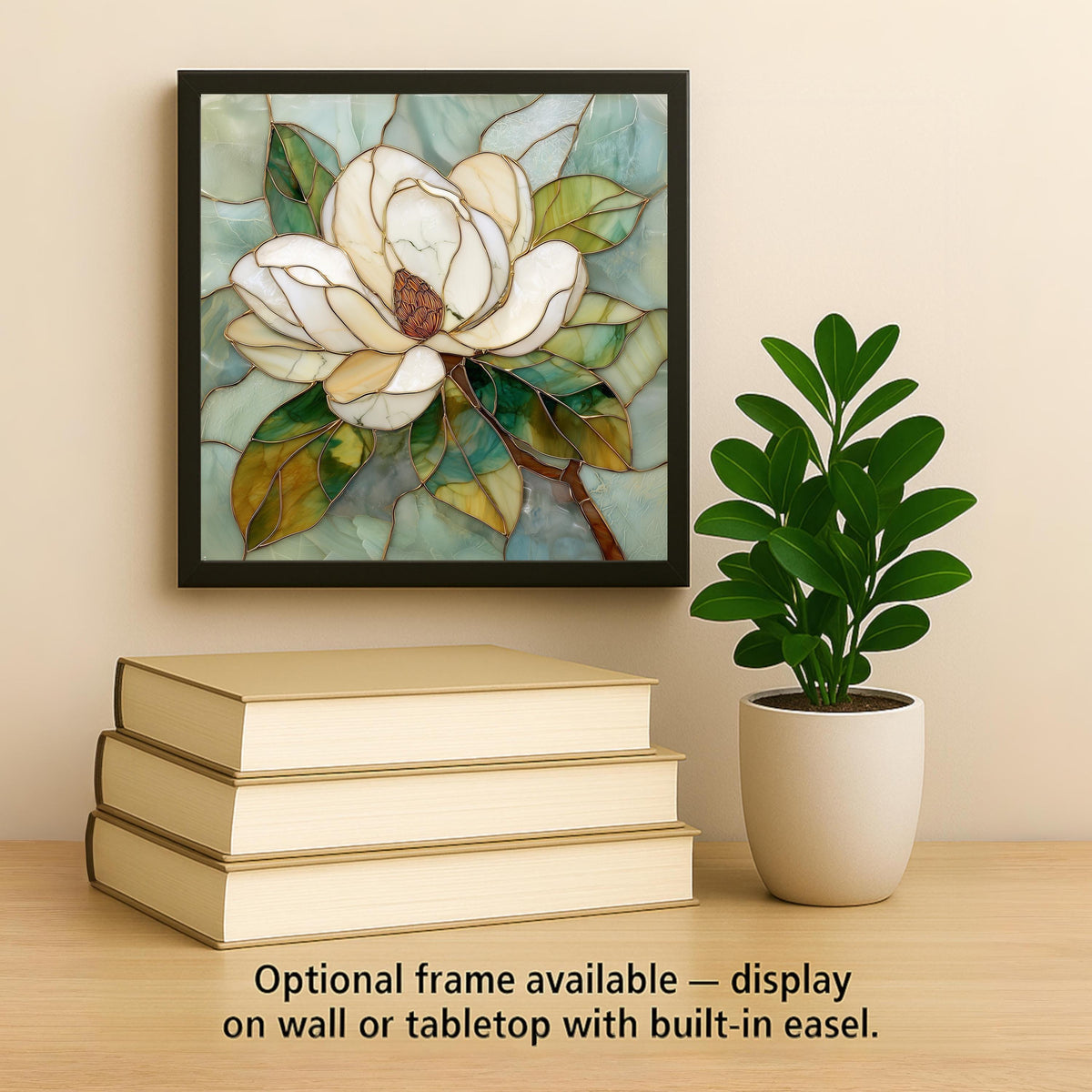 Magnolia Flower Wall Art Ceramic Tile Southern Magnolia Decor Floral Wall Decor Home Decor