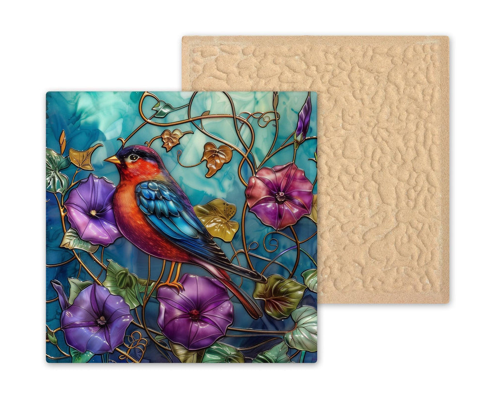 Red Robin Wall Art Ceramic Tile Bird Lover Gift Robin Decor Garden Gift Christmas Robin Art Tile