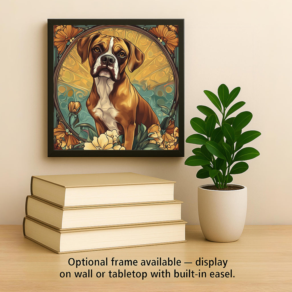 Boxer Dog Wall Art Ceramic Tile Dog Lover Gift Boxer Breed Decor Portrait Art Boxer Owner Gift Tile