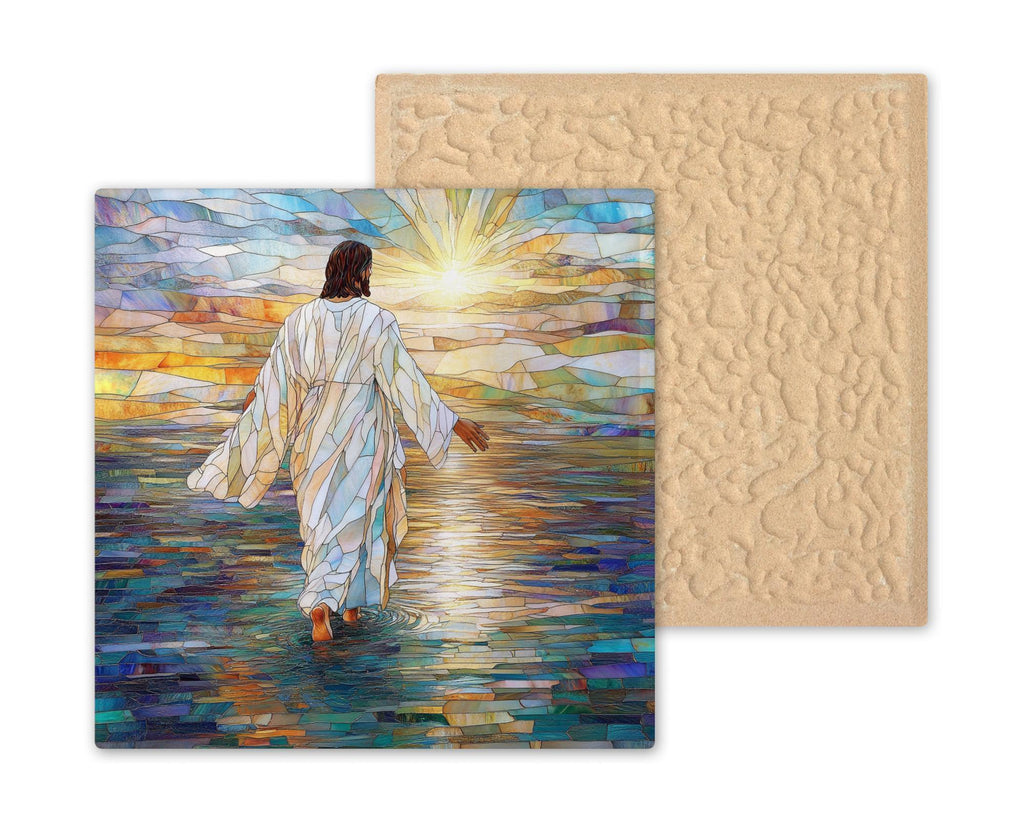 Jesus Wall Art Ceramic Tile Christian Gift Faith Wall Decor Religious Prayer Room Catholic Christian Keepsake Accent Tile