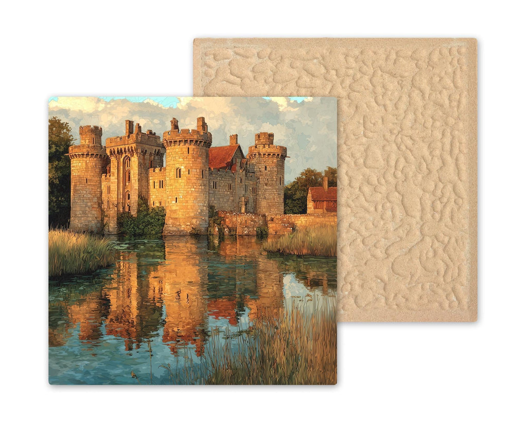 Leeds Castle Wall Art Ceramic Tile England Gift Historic Landmark Decor English Heritage Art Travel Gift Tile