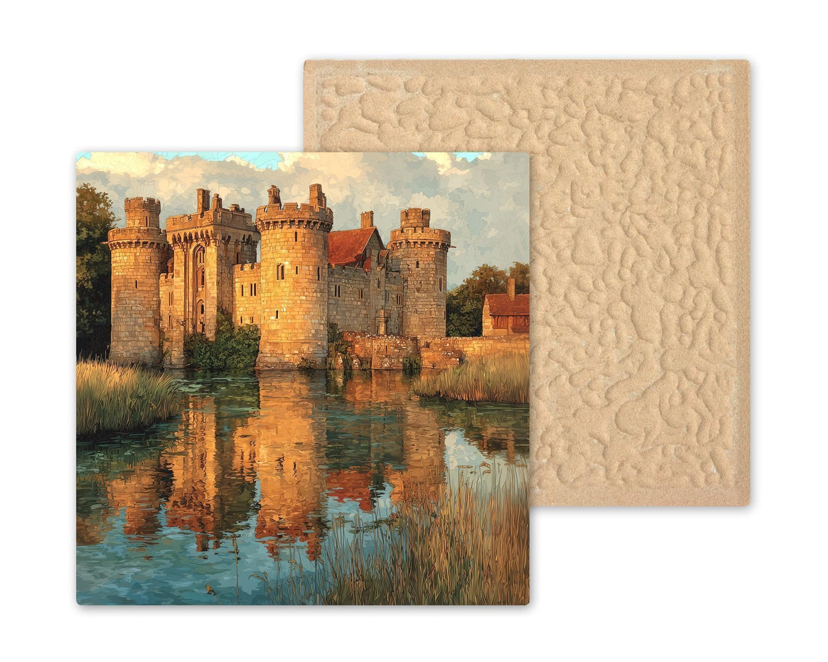 Leeds Castle Wall Art Ceramic Tile England Gift Historic Landmark Decor English Heritage Art Travel Gift Tile