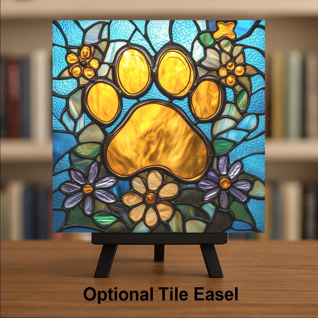 Cat Sympathy Gift Ceramic Tile Loss of Cat Gift Pet Bereavement Tile Cat Memorial Art