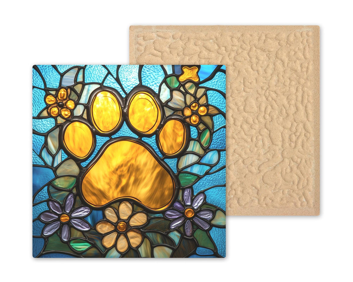 Cat Sympathy Gift Ceramic Tile Loss of Cat Gift Pet Bereavement Tile Cat Memorial Art