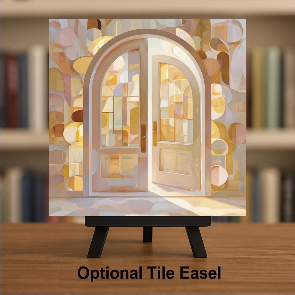 Open Doorway Wall Art Ceramic Tile New Beginnings Gift Spiritual Decor Housewarming Gift Hope Art Tile