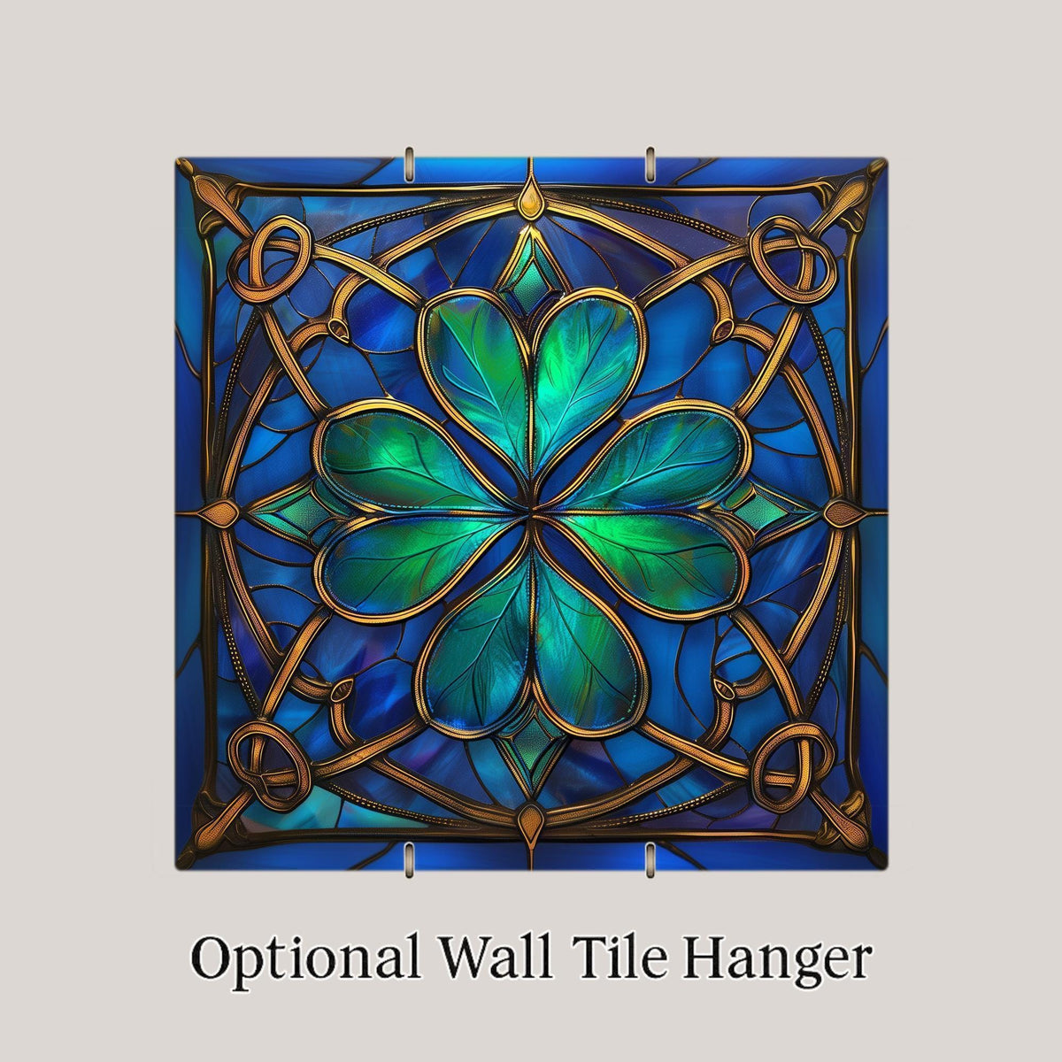 St. Patrick's Day Shamrock Ceramic Tile Art: Irish Home Decor