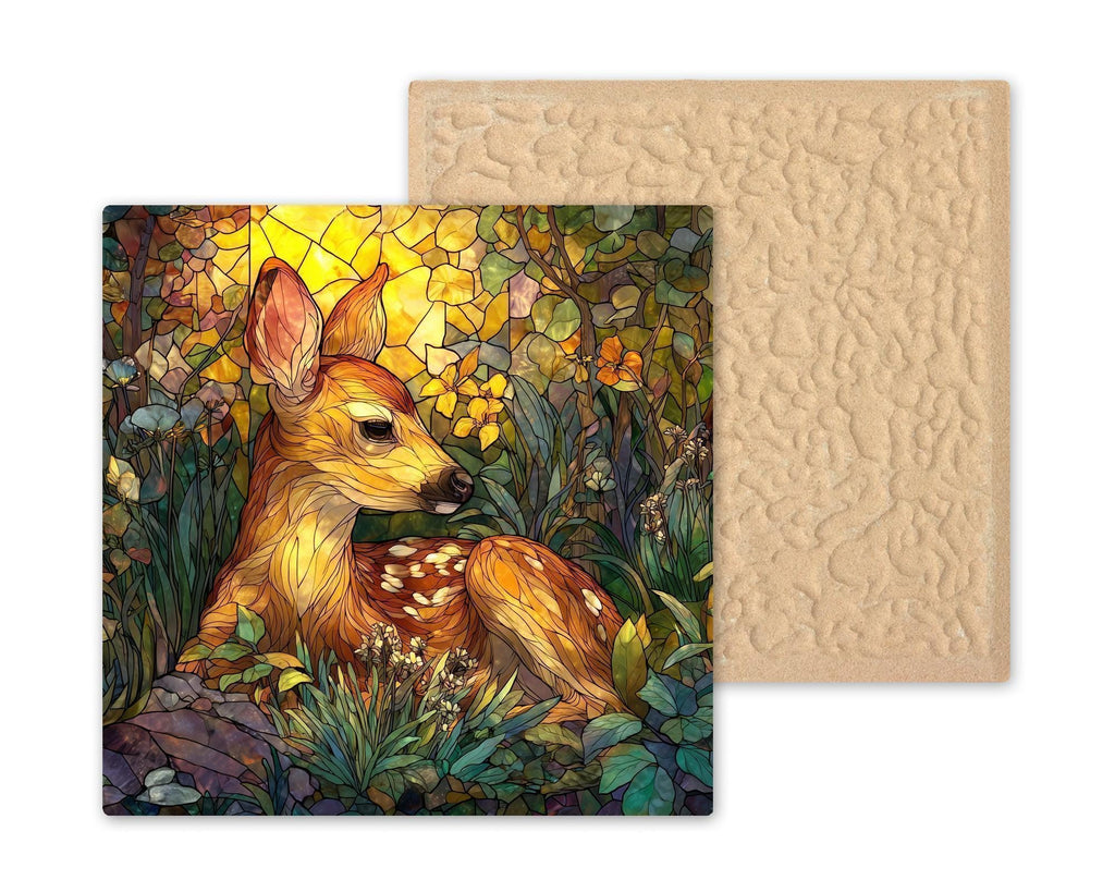 Fawn Deer Wall Art Ceramic Tile Woodland Animal Gift Nature Forest Decor Nursery Art Deer Gift Tile
