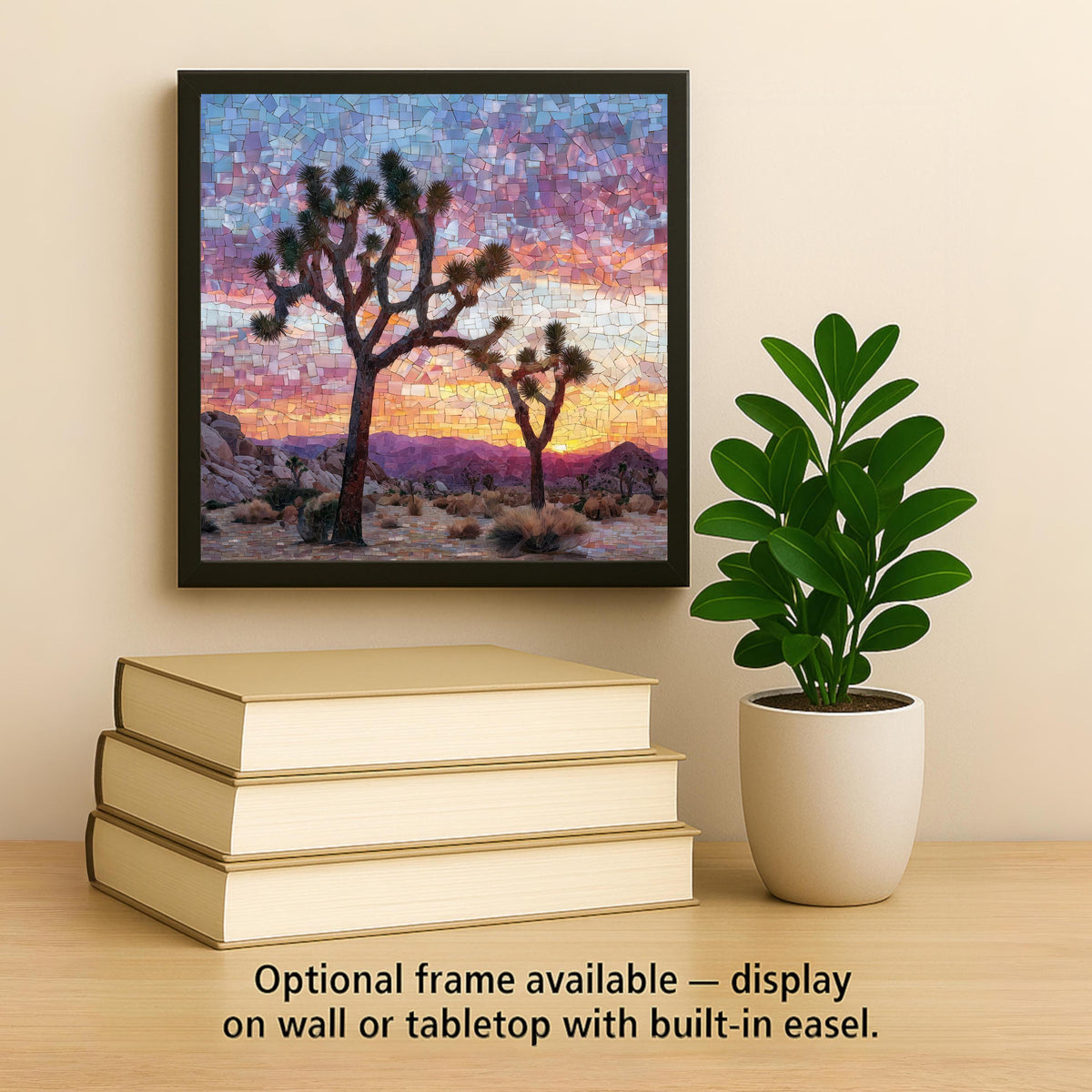 Joshua Tree Wall Art Ceramic Tile California Gift Desert Decor National Park Art Southwest Gift Tile