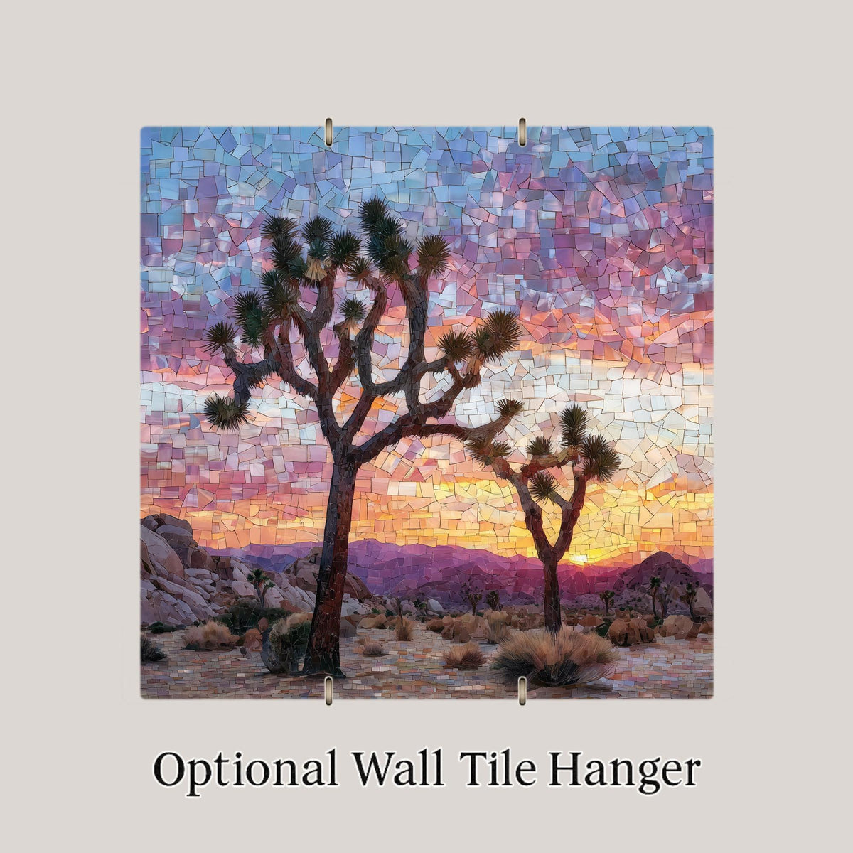 Joshua Tree Wall Art Ceramic Tile California Gift Desert Decor National Park Art Southwest Gift Tile