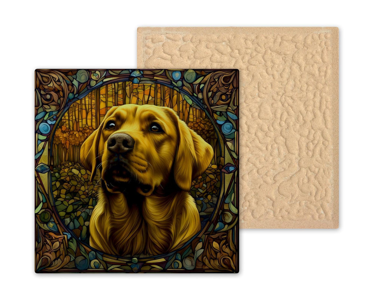 Labrador Wall Art Ceramic Tile Dog Memorial Gift Lab Lover Decor Retriever Tile Art