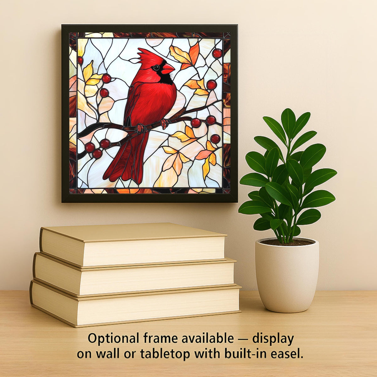 Cardinal Wall Art Ceramic Tile Nature Lover Gift Memorial Art Red Bird Decor Sympathy Gift Cardinal Tile