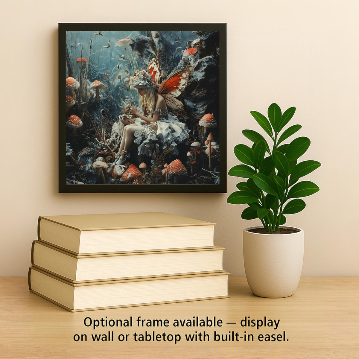 Enchanted Forest Wall Art Ceramic Tile Fairycore Gift Fantasy Decor Cottagecore Gift Woodland Fairy Tile